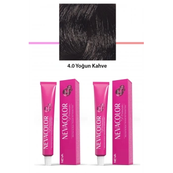 2 Li Set Premium 4.0 Yoğun Kahve  Kalıcı Krem Saç Boyası 2 X 50 G Tüp (599)