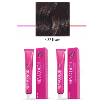 2 Li Set Premium 4.77 Bitter  Kalıcı Krem Saç Boyası 2 X 50 G Tüp (599)