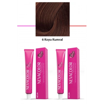 2 Li Set Premium 6 Koyu Kumral  Kalıcı Krem Saç Boyası 2 X 50 G Tüp (599)