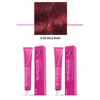 2 Li Set Premium 6.00 Ateş Kızılı  Kalıcı Krem Saç Boyası 2 X 50 G Tüp (599)
