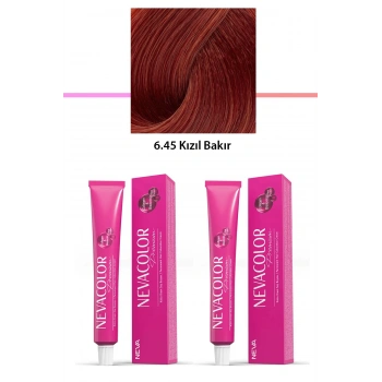 2 Li Set Premium 6.45 Kızıl Bakır  Kalıcı Krem Saç Boyası 2 X 50 G Tüp (599)