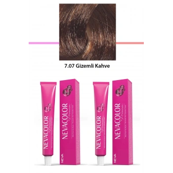 2 Li Set Premium 7.07 Gizemli Kahve  Kalıcı Krem Saç Boyası 2 X 50 G Tüp (599)