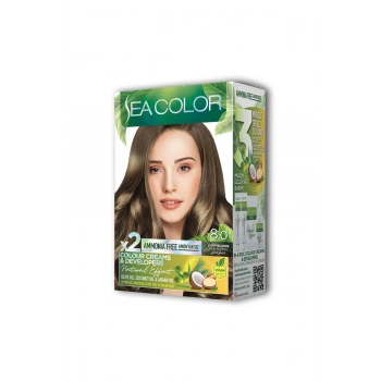 2 Tüp Krem Saç Boyası Seti Açık Kumral No:8.0 (599)