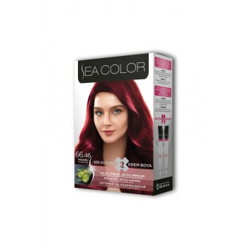 2 Tüp Krem Saç Boyası Seti Ateş Kızılı No:66.46 (599)