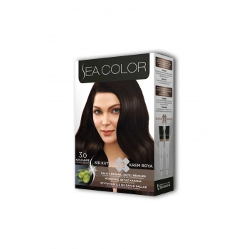 2 Tüp Krem Saç Boyası Seti Koyu Kahve No:3.0 (599)