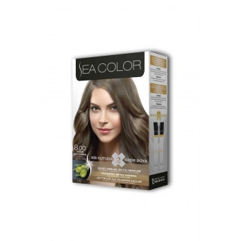 2 Tüp Krem Saç Boyası Seti Yoğun Açık Kumral No:8.00 (599)