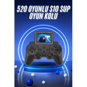 2.4 İnç Ekran 520 Oyunlu Retro Temalı Kablosuz Oyun Kolu El Atarisi