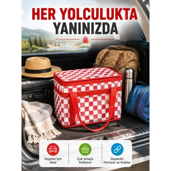 25 Litre Isı Yalıtımlı Termos Çanta Alüminyum Folyo İç Kaplamalı Piknik Çantası