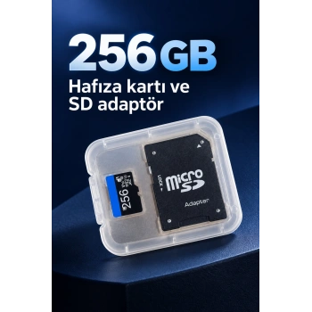 256 Gb Micro Sd Hafıza Kartı Ve Sd Adaptör