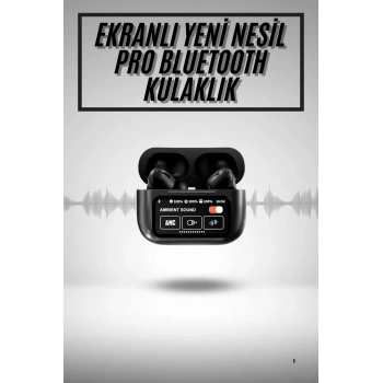 2.nesil Pro Ekranlı Sesli Görüşme Yapabilen Kablosuz Bluetooth Kulaklık