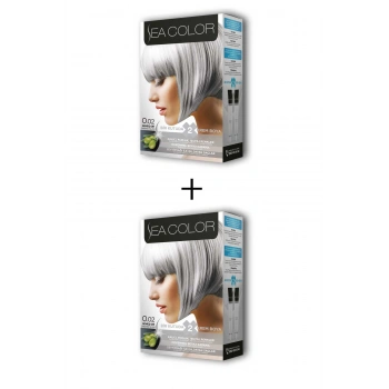 2X2 Tüp Krem Saç Boyası Seti Gümüş Gri No:0.02 (599)