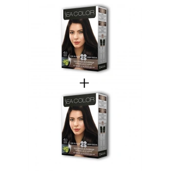 2X2 Tüp Krem Saç Boyası Seti Kahve No:4.0 (599)