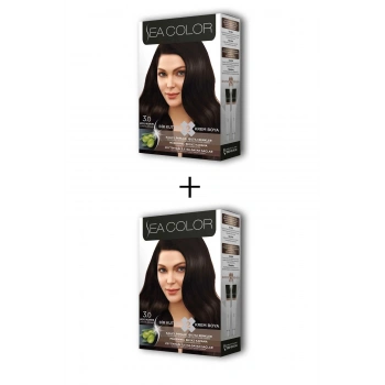 2X2 Tüp Krem Saç Boyası Seti Koyu Kahve No:3.0 (599)
