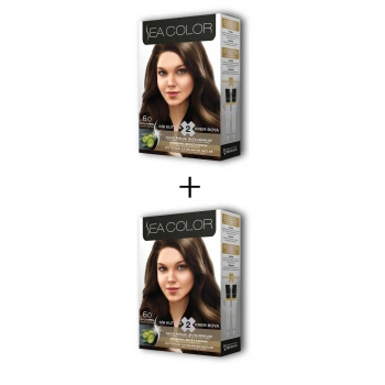 2X2 Tüp Krem Saç Boyası Seti Koyu Kumral No:6.0 (599)