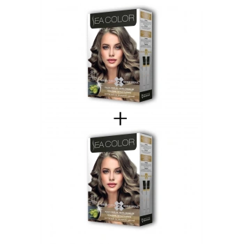 2X2 Tüp Krem Saç Boyası Seti Küllü Açık Kumral No:8.1 (599)