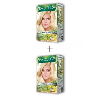 2X2 Tüp Krem Saç Boyası Seti Sedef Sarı No:10.0 (599)