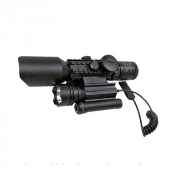 3-10x42 Zoomlu Av Tüfeği Dürbünü  Lazeri Zenon Fenerli M9