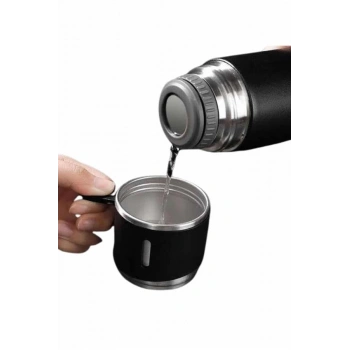 3 Bardaklı Termos Seti Anneler Gününe Özel Hediye Taşınabilir Sızdırmaz Isı Koruyucu