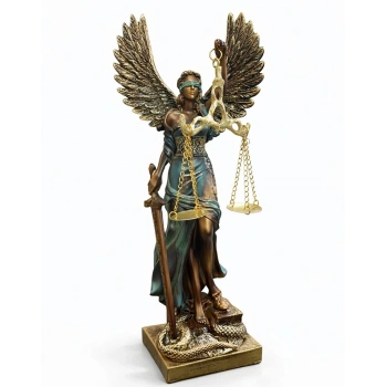 30x9 Cm Polyester Kanatlı Adalet Biblosu