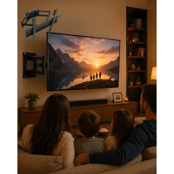 32 55 İnç Ayarlanabilir Tv Askı Aparatı Güçlü  Duvar Tipi Askı