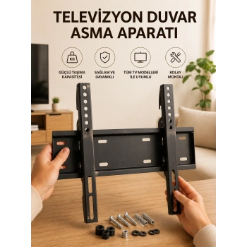 32-55 İnç Uyumlu 40 Kg Taşıma Kapatiseli Televizyon Duvar Asma Aparatı