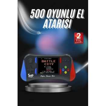 3.5 İnç 500ü 1 Arada Klasik Oyun Konsolu Nostalji Oyunlu Atari