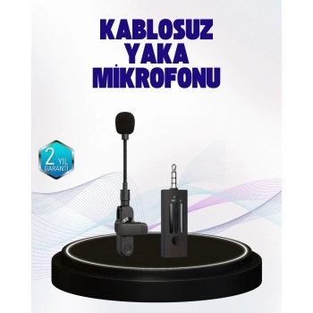 360 Derece Ses Algılamalı Type C Şarjlı Yaka Mikrofonu