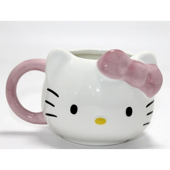 3d Hello Kitty Tasarımı Porselen Kupa Bardak Alk4506