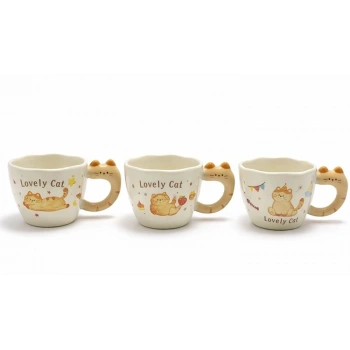 3d Kedi Figürlü Kupa Bardak Alk5036