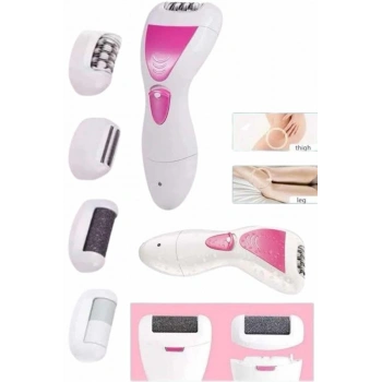 4 Başlıklı Bakım Cihazı Epilatör Tüy Alma Makinesi Topuk Törpüsü