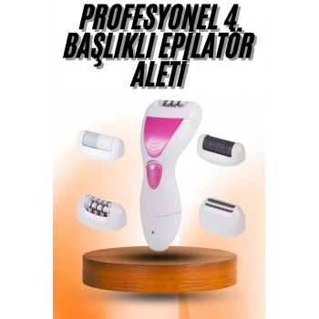 4 Başlıklı Bakım Cihazı Epilatör Tüy Alma Makinesi Topuk Törpüsü