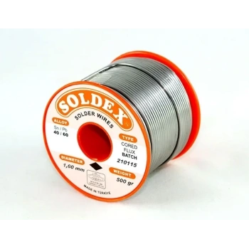 40-60 Lehim Teli 500 Gr 1.6 Mm- Sn:40 / Pb:60