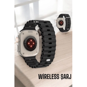 45 Mm Gri Kasa Ultra Akıllı Saat Sesli Görüşme, Sağlık Takibi, Suya Dayanıklı
