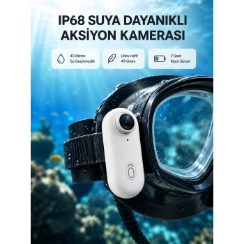 4k  Suya Dayanıklı Aksiyon Spor Kamerası 120° Geniş Açı Ve Wifi Destekli