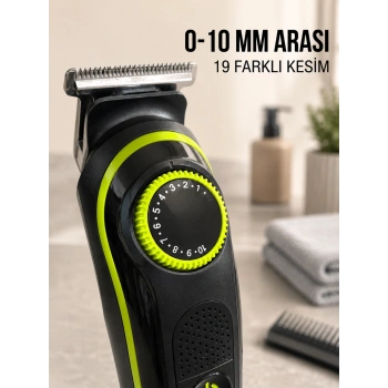 5i 1 Arada Erkek Tıraş Makinesi Hassas Kesim Sıfır Tıraş Ve Sakal Bakım Seti