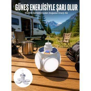 5 Kanatlı Solar Lamba Yeni Nesil