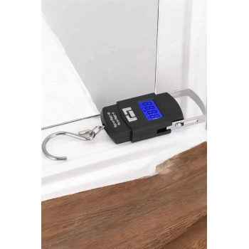 50 Kg El Kantarı Ağırlık Ölçer Dijital Ekranlı Kancalı Portatif