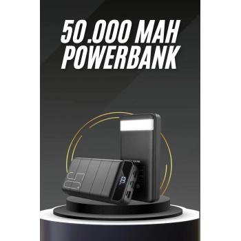 50.000 Mah Led Dijital Göstergeli Usb Çıkışı Powerbank