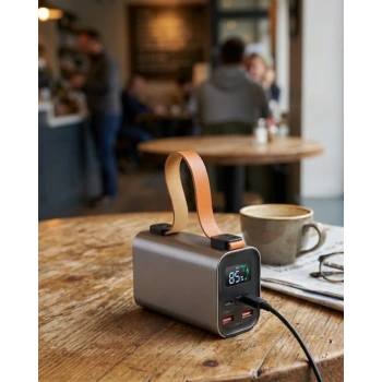 50000mah Süper Fast Charge Led Işıklı Taşınabilir Power Bank