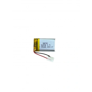 502030 3.7V 250 Mah Lipolymer Pil Devreli/1.5A (599)