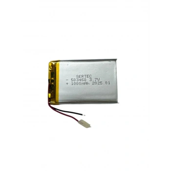503450 3.7V 1000 Mah Lipolymer Pil Devreli/1.5A (599)