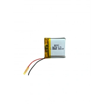 582728 3.7V 400 Mah Lipolymer Pil Devreli/1.5A (599)
