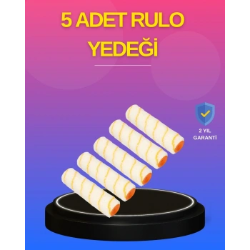 5’li Detay Boya Rulo Takımı Pürüzsüz Yüzey İçin İdeal