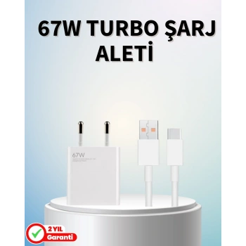 67 Watt Güçlü Şarj Aleti Samsung S23 Ultra S24 Uyumlu