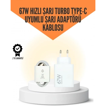 67w Hızlı Şarj Cihazı Yüksek Isı Dayanımlı Type-c Set