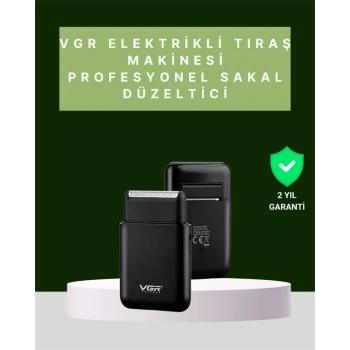 Usb Şarjlı Traş Makinesi – Piston + Ağ Başlık, 600 mah Batarya