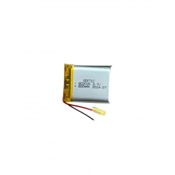 803035 3.7V 800 Mah Lipolymer Pil (Devreli/1.5A) (599)