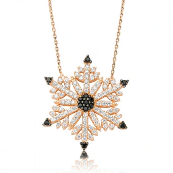 925 Ayar Gümüş Kar Tanesi Bayan Gümüş Kolye PT2610340 (599599)