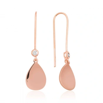 925 Ayar Gümüş Sallantılı Damla Küpe EA1160203 (599599)