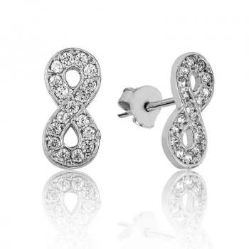 925 Ayar Gümüş Sonsuzluk Çivili Küpe Ea1160116 (599)